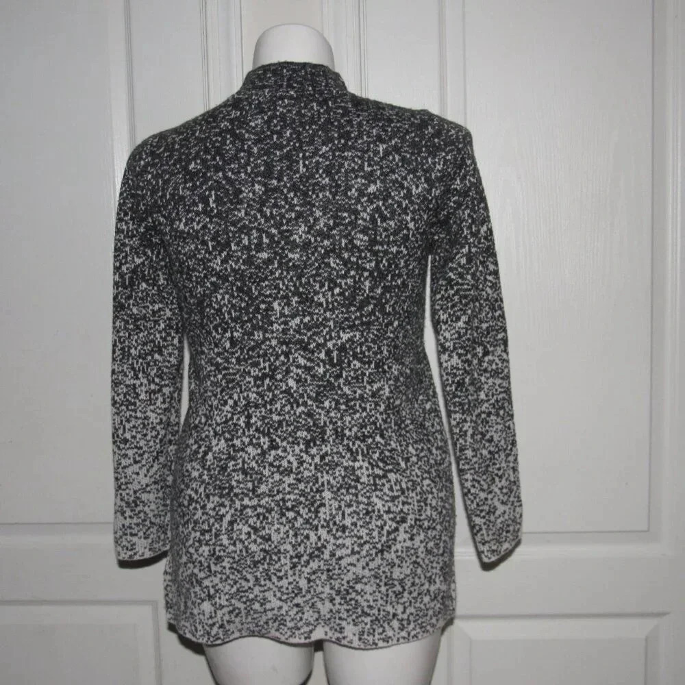 J. Jill PureJill  Mock Turtleneck Gray White Sweater Size S - Picture 4 of 8